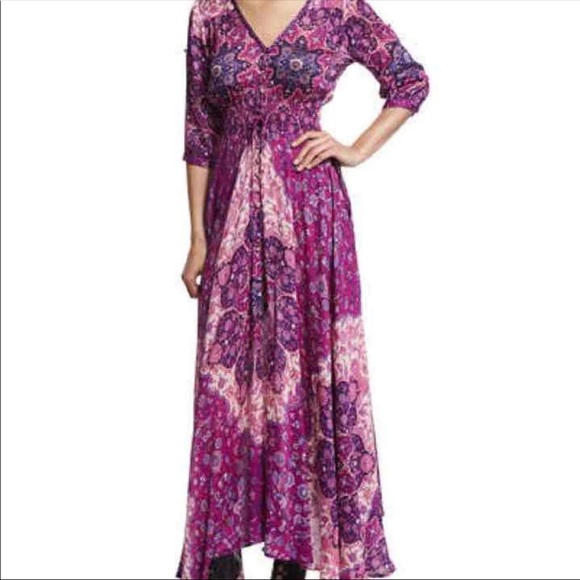EUC XS Spell and the Gypsy Violet Purple Kiss the Sky Maxi Gown - Picture 3 of 9